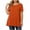 *Orange, variant on ClodeEU Plus Size Women's Round Neck Short Sleeve Tunic Top,Casual Loose A Line Flared Hem Solid Swing Blouse ,Women's Plus XXL