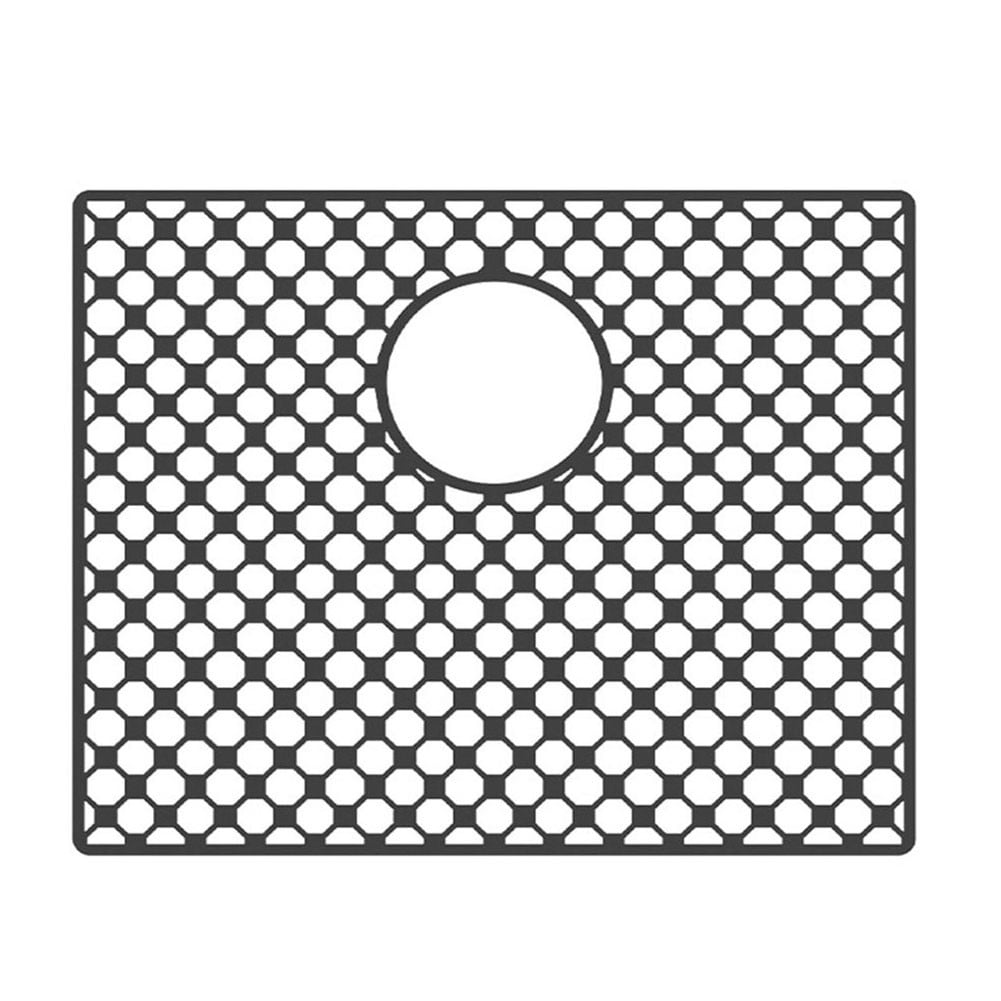 Silicone Sink Mat For Kitchen Nonslip Heat Resistant Design With Center Drain