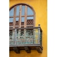thumbnail image 2 of Hopkins, Cindy Miller 23x32 White Modern Wood Framed Museum Art Print Titled - South America-Colombia-Cartagena Typical historic colonial architecture-balcony detail, 2 of 4