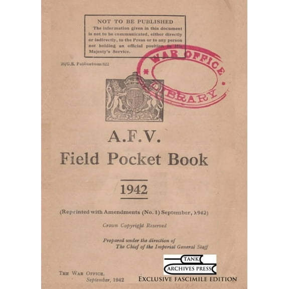 A.F.V. Field Pocket Book 1942, (Paperback)
