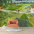 thumbnail image 3 of IDEA4WALL 6pcs A Road Through Green Fields Removable Wall Murals Large Wall Stickers for Home Decoration - 100x144 inches, 3 of 5