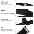 thumbnail image 5 of Invisible Women Stretch Belt No Show Elastic Web Strap Belt with Flat Buckle for Jeans Pants Dresses, 5 of 7