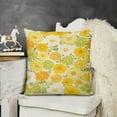 thumbnail image 3 of 2PCS Floral Colorful Flower Pillow Cover Decorative Square Cushion Accent Polyester 18x18 Inch for Sofa Chair, 3 of 7