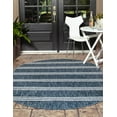 thumbnail image 6 of Jill Zarin Outdoor Collection Area Rug - Anguilla (7' 10" x 10' Oval Blue/Ivory), 6 of 7