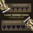 thumbnail image 2 of SHPAVVER Beard Trimmers for Men, All in One Grooming Kit, Cordless Hair Clippers with 1-15mm Hair Trimmer Combs, USB Rechargeable Electric Razor Shaver for Nose, Body, Face & Mustache, Mens Gift, 2 of 9