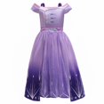thumbnail image 1 of Disfraz de Elsa de Frozen 2 para niñas, vestido de princesa de Disney, traje de fiesta de cumpleaños para niños, disfraz de Elsa púrpura Fivean unisex, 1 of 2