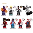 thumbnail image 2 of G0124 Superhéroes A Través Del Spot Spider-Verse Punk Miles Morales Gwen Stacy Construcción Bloque Figura Juguete, 2 of 3