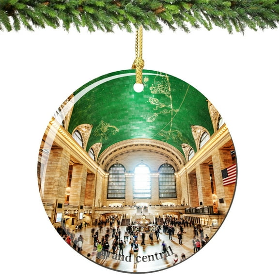 Grand Central Terminal Porcelain Christmas Ornament