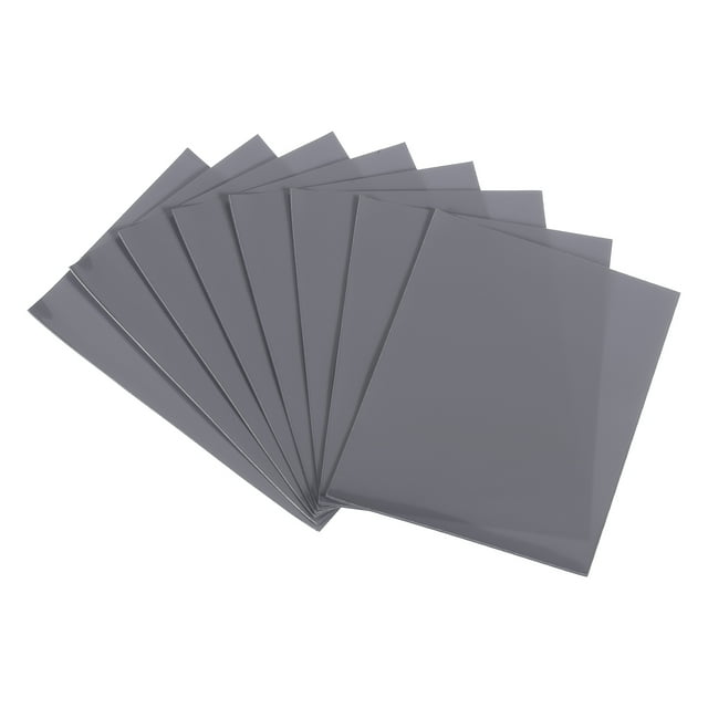 Unique Bargains Card Sleeves Waterproof Soft Trading Cards Protector Grey 2 Pack/100 Sleeves