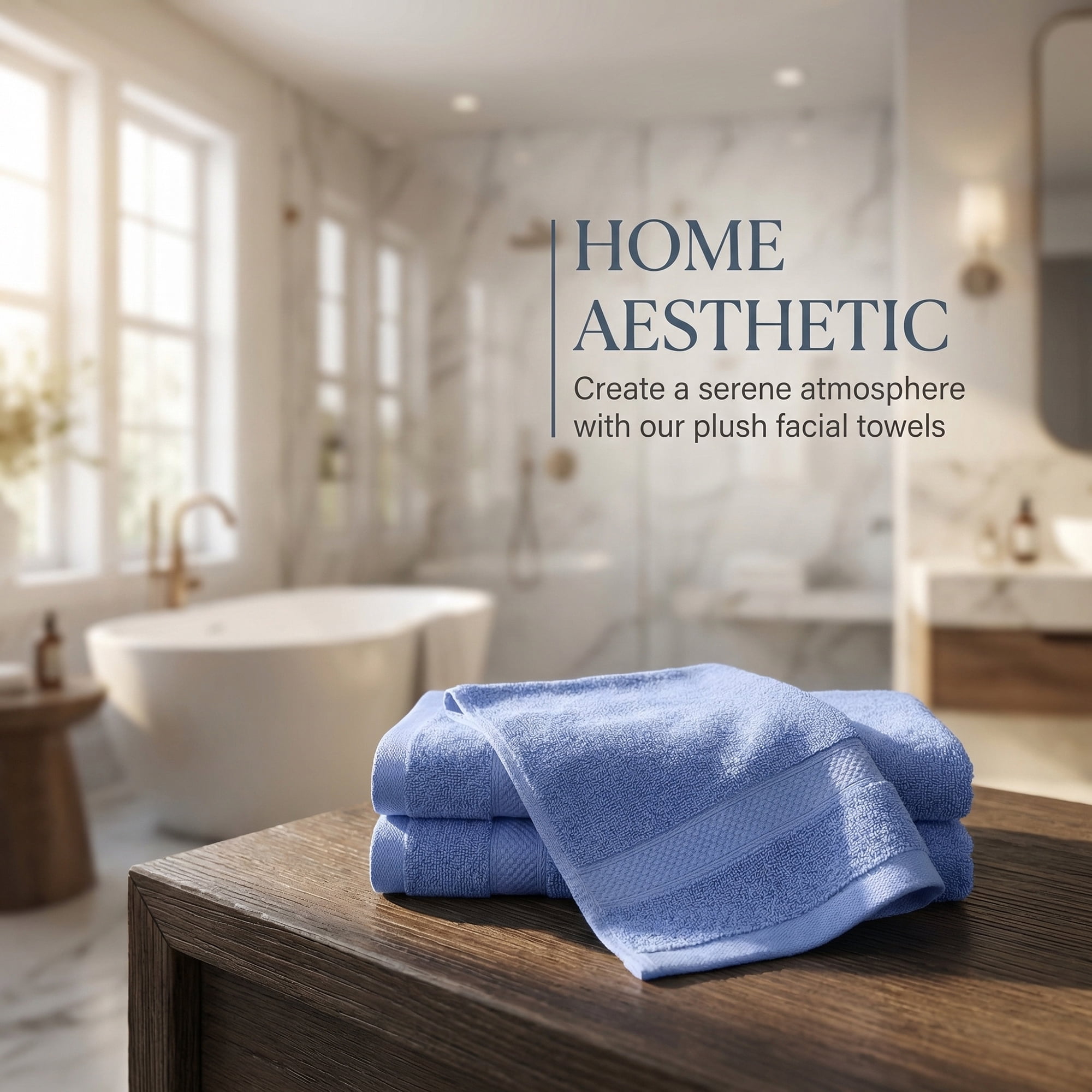 Unique Bargains Solid Cotton 13" x 13" Soft Absorbent Reusable Washcloths Blue 6pk