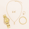 thumbnail image 3 of YISITIAN 5 Piece Set Women's Quartz Rhinestone Watch with Necklace and Bracelet Jewelry Set ZH920-1138, 3 of 5