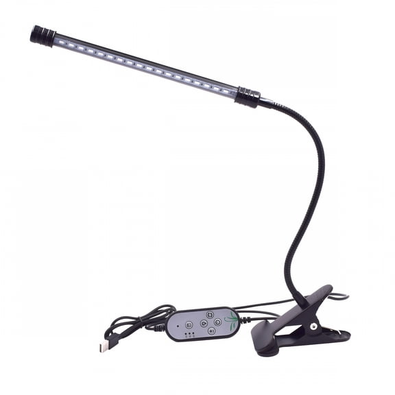 HIBIBUD 2026 New 9W 5V Grow Lamp Single Head Timing Red Blue Led Plant Grow Light with Adjustable Gooseneck 5 Dimmable Levels for Indoor Plants Hydroponic Vegetables Garden Greenhouse