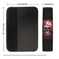 thumbnail image 5 of Renewold Skull Red Rose Novelty Car Seat Belt Pads Washable Soft Shoulder Protection Harness Pads Protect Shoulder Neck Padding Universal Fits, 2 Pack, 5 of 6