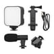 thumbnail image 2 of Kit de vlogs Irfora Kit de vlogging para teléfono inteligente Soporte para teléfono con trípode + Micrófono + Luz de video + Clip + Cable de audio TRS a TRRS de 3.5 mm para grabación de vide Irfora Kit de vlogs, 2 of 7