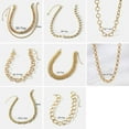 thumbnail image 5 of Kripyery Adults Necklace Multi-layer Punk Hip-hop Golden-plated Hypoallergenic Fashion Jewelry Alloy Men Women Link Chain Necklace for Daily, 5 of 7