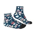 thumbnail image 3 of Bingfone Dental Design Patterned Men'S Women'S Casual Cotton Socks, 3 of 9