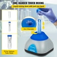 thumbnail image 4 of VEVOR Vortex Mixer, 3000RPM Mini Vortex Mixer Shaker, Touch Function Scientific Lab Vortex Shaker, Mix Up to 50ML, 6mm Orbital Diameter for Test Tube, Tattoo Ink, Nail Polish, Eyelash Adhesives, Paint, 4 of 9