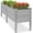 Gray, variant on Best Choice Products 72" x 24" x 30" Raised Garden Bed, Extra Deep 16" Depth, Elevated Wood Planter Stand - Acorn Brown