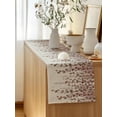 thumbnail image 5 of Table Runner 36 Inches Long for Kitchen Dining, Brown Eucalyptus Leaves Dresser Scarf Farmhouse, Dining Table Decorations for Wedding/Parties, Spring Leaves Plants Country Beige 13 x 36 In, 5 of 8