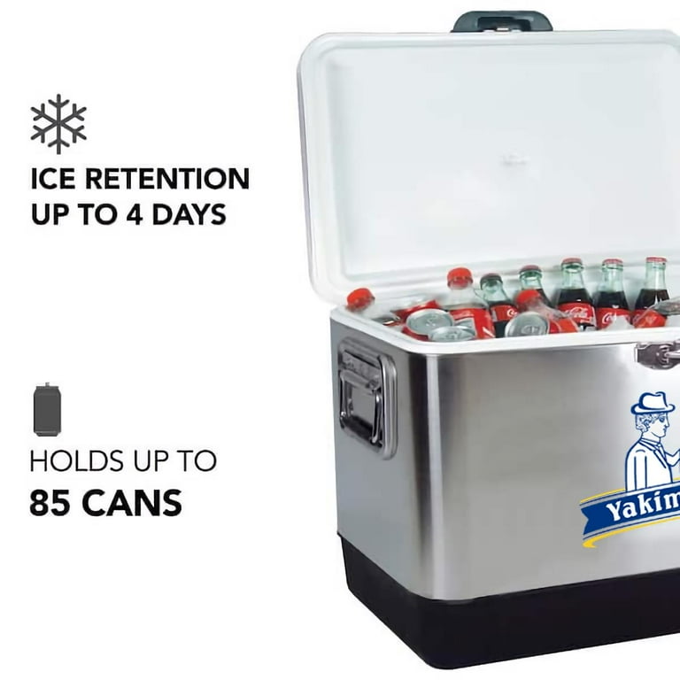 Yakimoto 54-Quart Stainless Steel Heavy-Duty Ice Chest Cooler with