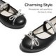 thumbnail image 2 of Zapatos DREAM PAIRS SDFL2409K Bailarinas Negras para Niñas, 2 of 5