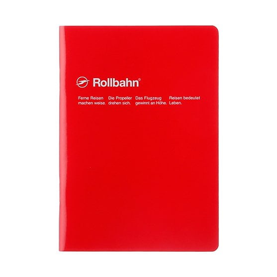 Delfonics Rollbahn Note Notebooks: 5-3/4 in. x 8-1/4 in. (Red) A5 notebook