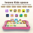 thumbnail image 4 of Kids Tablet 7 inch,Android 13 Go Quad Core Tablet for Toddler with IWAWA App, 32GB ROM+5GB RAM,Parent Control,Wi-Fi,Pink, 4 of 10