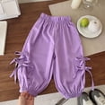 thumbnail image 2 of WAYUTE Stylish Girls Cargo Jogger Pants Tapered Ankle Bottoms for Toddler and Kids Playwear Comfortable Casual Outings, 2 of 4