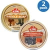 KIWI Saddle Soap, Cleans and Conditions Smooth Leather, Clear