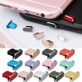 thumbnail image 4 of Durable Dustproof Cover Phone Accessories Anti Dust Plug Metal Stopper Charging Port Cap Charger Dock GREY, 4 of 8