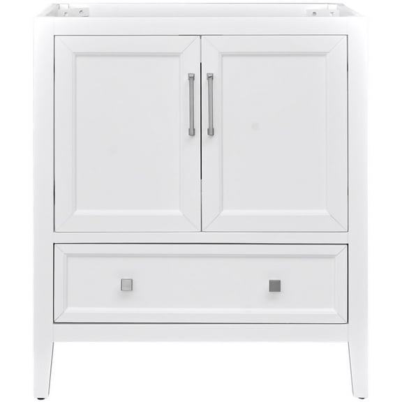Avanity Everette-V30-Wt Everette 30" Single Free Standing Vanity Cabinet Only - White