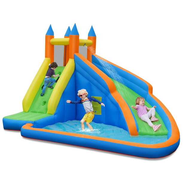 Costway Inflatable Water Slide Mighty Bounce House Jumper Castle ...