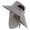 Light Gray, variant on Unisex Sun Hat With Solar Powered Fan Summer Baseball Cap Letter Print Outdoor Activities Headwear