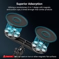 thumbnail image 2 of SmallRig 2-in-1 Dual Magnetic Suction Cup Mount for Gopro, Car Camera Mount Outside for Action Cameras, with Anti Deflection Pin Ball Head Magic Arm 4467, 2 of 9