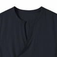 thumbnail image 5 of TaTaai Mens Linen Like Sleeveless Vest Stand Collar Button Up Retro Breathable Quick Dry for Running Cycling Hiking Outdoor Gift, 5 of 6