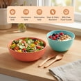 thumbnail image 7 of MASTERCOOK 27 oz Deep Plastic Bowls Set of 6 Unbreakable Stackable Bright, 7 of 7