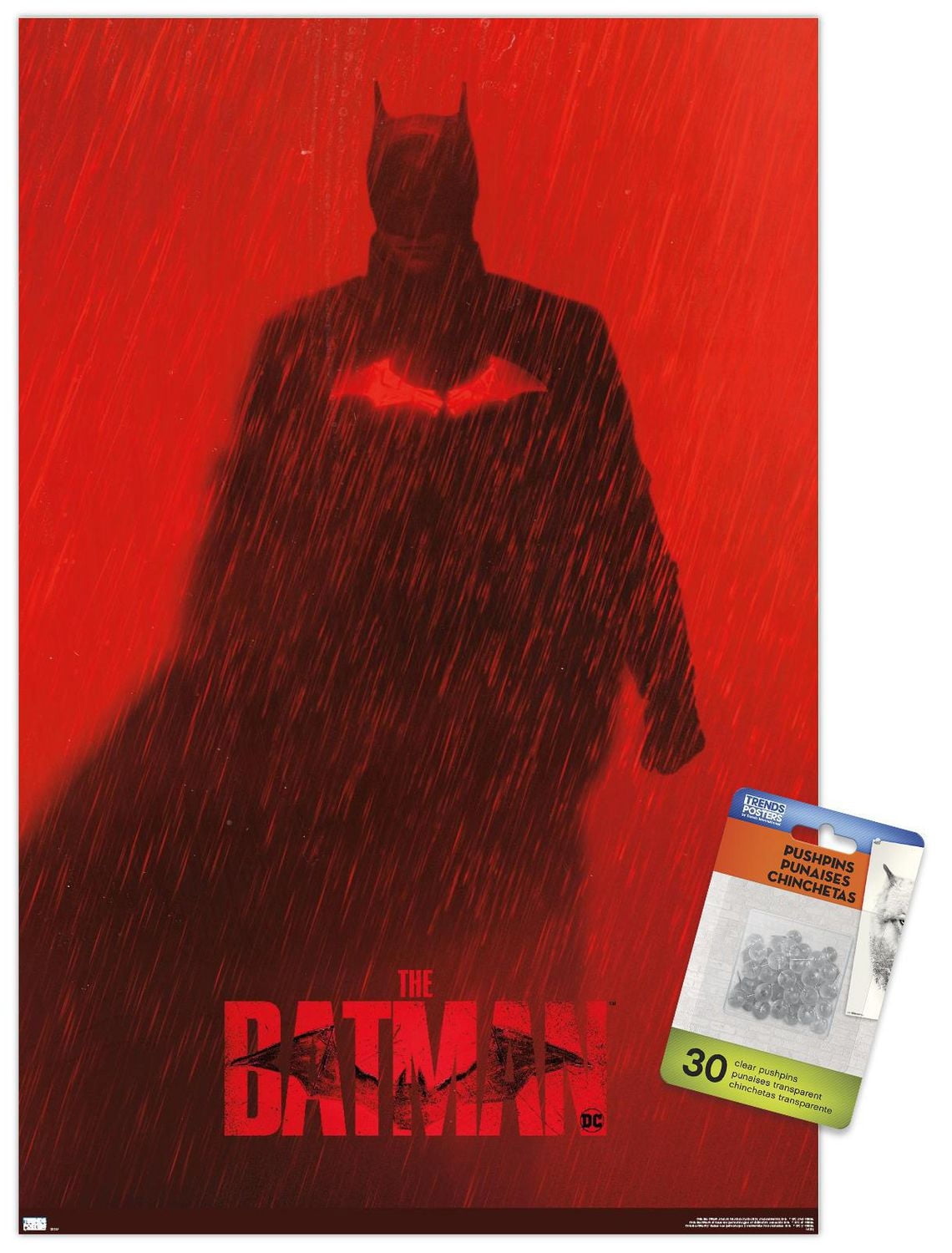 DC Comics Movie The Batman - Batman Teaser One Sheet Wall Poster, 14.725" x 22.375"