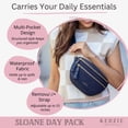 thumbnail image 4 of Kedzie Women's Day Pack Neoprene Crossbody Bag with Adjustable Strap, Navy, 4 of 7