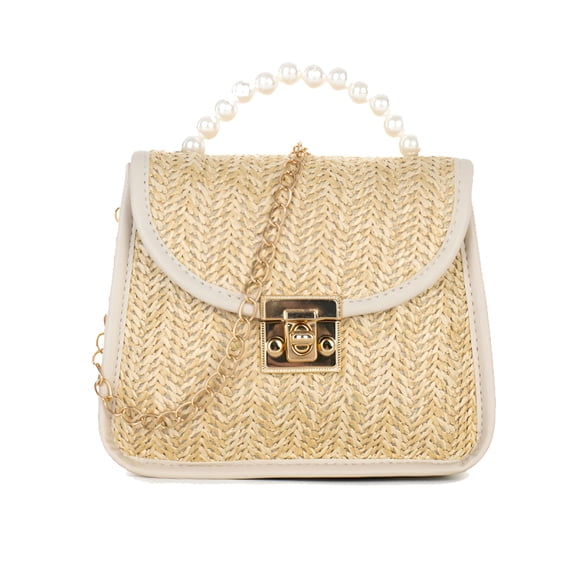 GASTROPOD Straw Shoulder Bag Straw Clutch Straw Crossbody Bag Beach Straw Handmade Bag for Women Envelope Purse Wallet Handbag Straw Purse Beach Purse