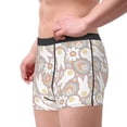 thumbnail image 2 of Balery Retro Hippie Groovy Easter bunny Pattern Men's Boxer Briefs, Soft and Breathable Cotton Underwear with nylon Waistband-X-Large, 2 of 5
