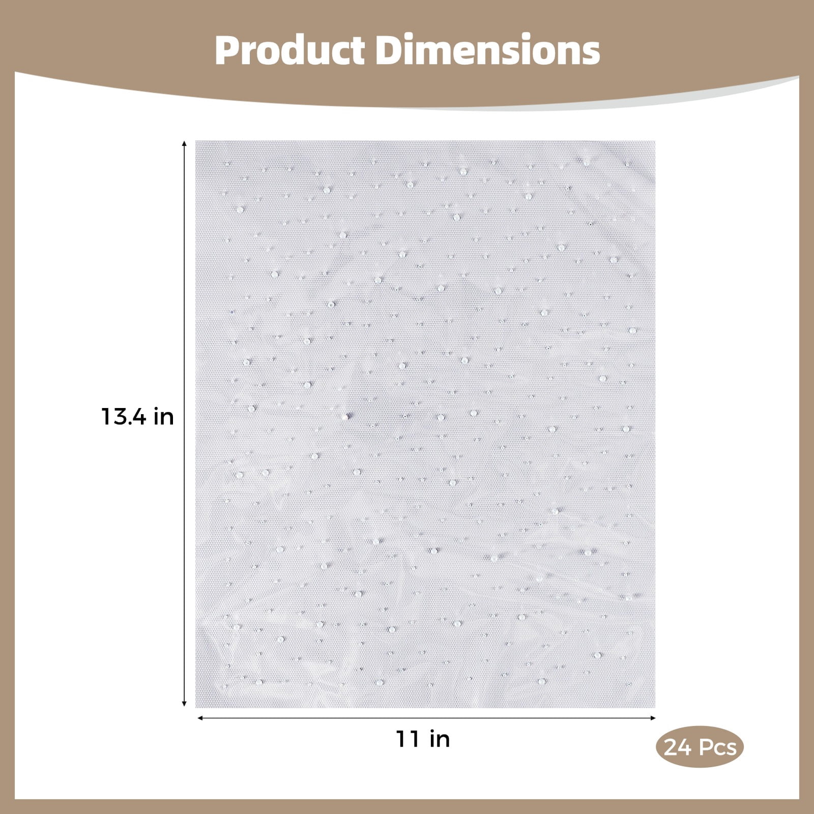 24 Pack Iron‑On Rhinestone Sheets – White & AB Crystal Hotfix Transfers Patches |13.4”x11” Glitter Hotfix Rhinestone Decals for T‑Shirts, Jackets, Bags, Shoes DIY