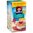thumbnail image 2 of Quaker Instant Oatmeal, Fruit & Cream, Variety Pack, 20 Packets, 2 of 6