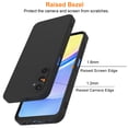 thumbnail image 4 of For Samsung Galaxy A15 5G Phone Case, Ebizware Shockproof Liquid Silicone Case Full-Body Protective Rugged Rubber Slim Cover with Microfiber Lining for Galaxy A15 5G (Black), 4 of 9