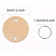 thumbnail image 5 of 200 Pcs Wooden Circles Wooden Heart Tags Arts Crafts with Holes Rings for Birthday Boards Valentine, 5 of 9