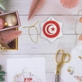thumbnail image 6 of 3drose, Tunisia Flag, 3 inch Snowflake Porcelain Ornament, 6 of 7