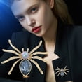 thumbnail image 4 of Spider Brooch, Luxury Corsage, Vintage Animal Pin, Stylish Personalized Gift, Suit Accessory, 4 of 6