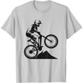 thumbnail image 1 of Cool Graphic Mountain Biker Mountain Bike Bicycle Men Women T-Shirt, 1 of 1