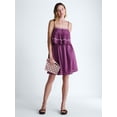 thumbnail image 3 of Scoop Women’s Flowy Cotton Mini Dress with Lace Trim, Sizes XS-XXL, 3 of 6