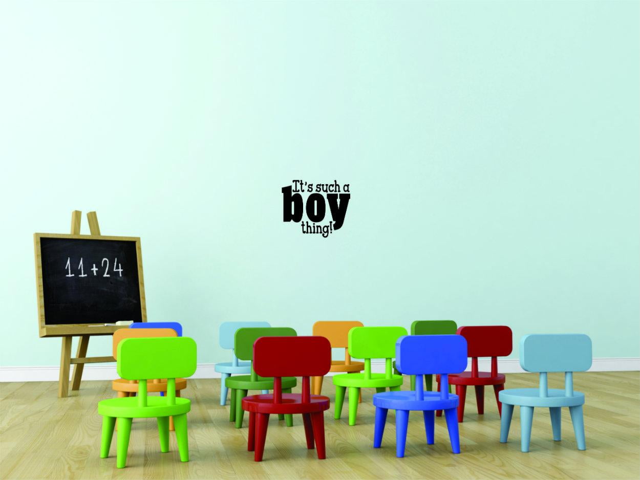 Decal Peel Stick Wall Sticker Its Such A Boy Thing Kids Teen Bedroom Playroom Sign Home Decor Picture Art 16 X 16 Inches