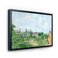thumbnail image 3 of Designart 'White House With Red Roof In The Lush Green Countryside' Traditional Framed Canvas Wall Art Print, 3 of 5